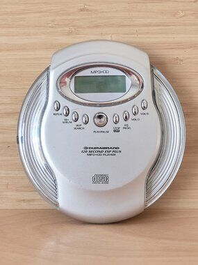 Durabrand CD-96 Portable MP3 CD Player Silver Retro Disc Player Tested Working
